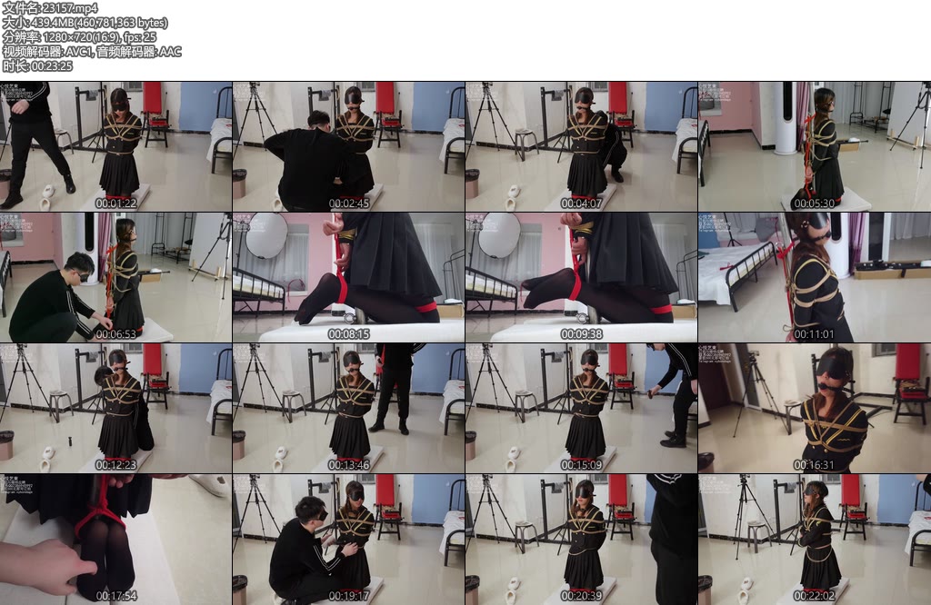 [心悦束艺] 苏苏试镜（第二集）柱缚堵嘴玩脚-丝依依