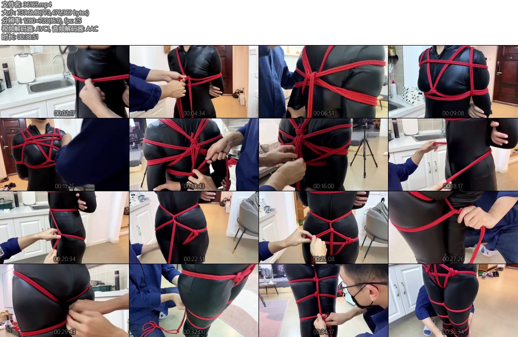 [缚艺录] 默示录小洁来一次认真的全身缚-丝依依