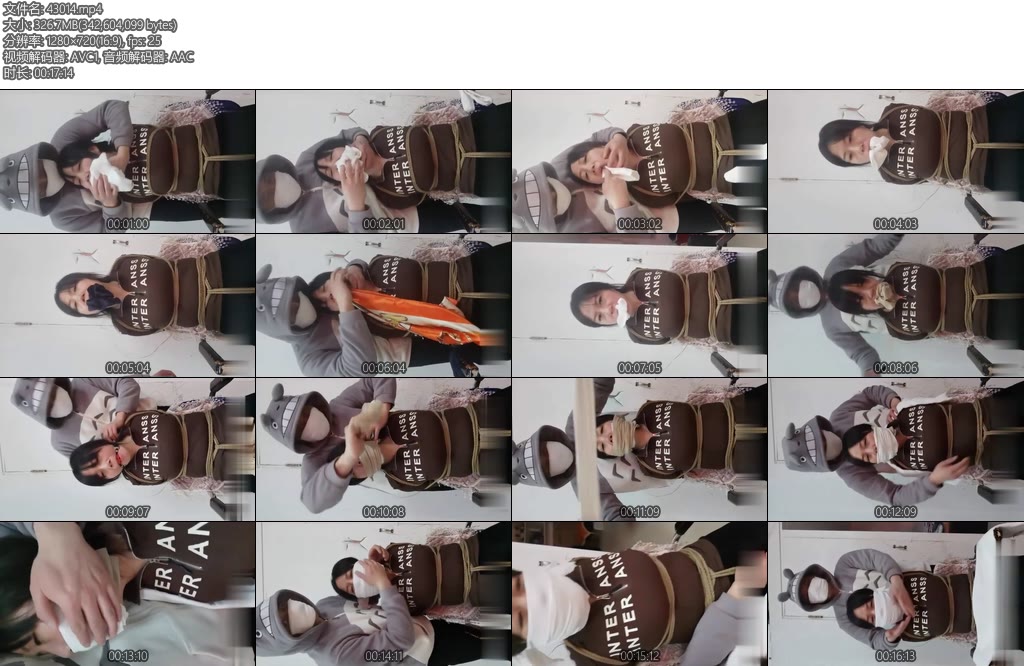 [AD原创] 爱堵之人 女M如约玩捆缚控制多种堵嘴严密蒙面-丝依依