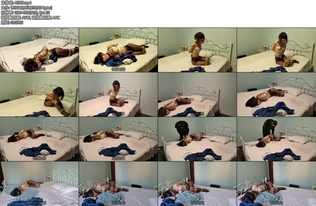 [初心原创] 老鬼喵喵捆绑监禁过夜中9小时超长失JIN湿床全程口球绳缚丝袜内衣-丝依依