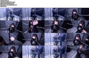 [D-Lemon] 10分ラバー拘束水責めバルーン調教complete plan 今天这个口塞有点奇特欸，为什么会有两根管子？-丝依依