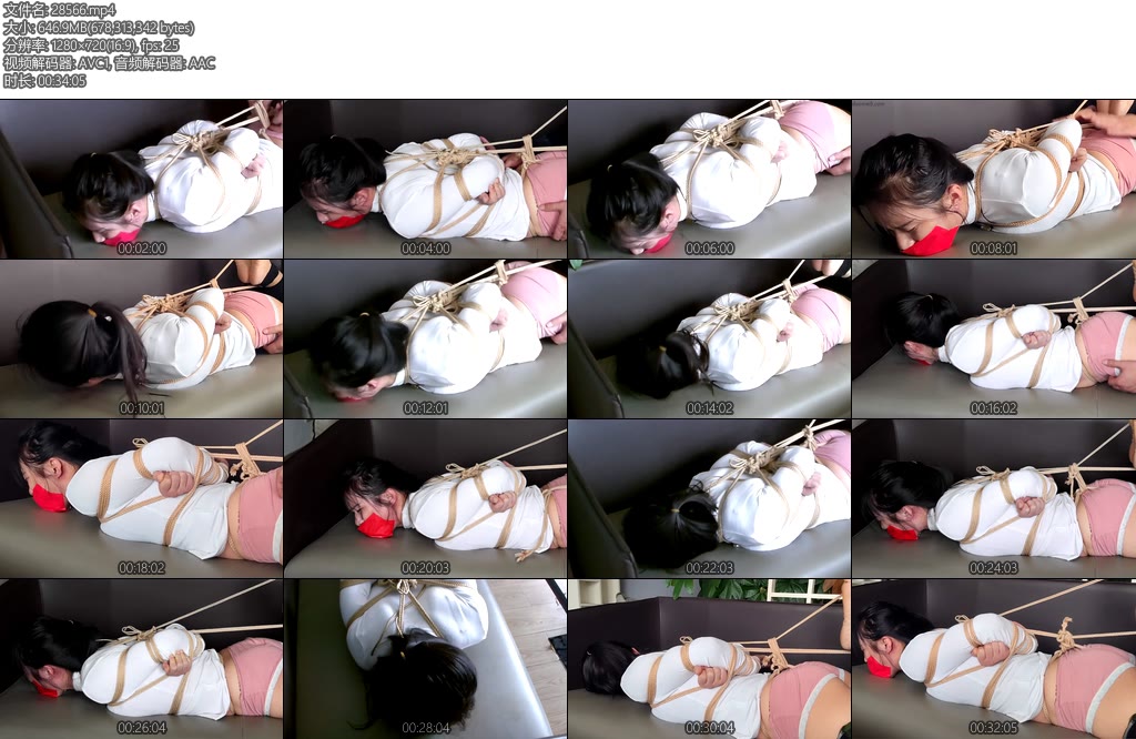 [吴越原创] 勤劳主妇汐汐白衫湿内裤（第四季）极限原味封堵勒脚趾驷马SP痒刑QG重度折磨股绳勒紧的小翘臀与湿内裤持续的捆绑-丝依依