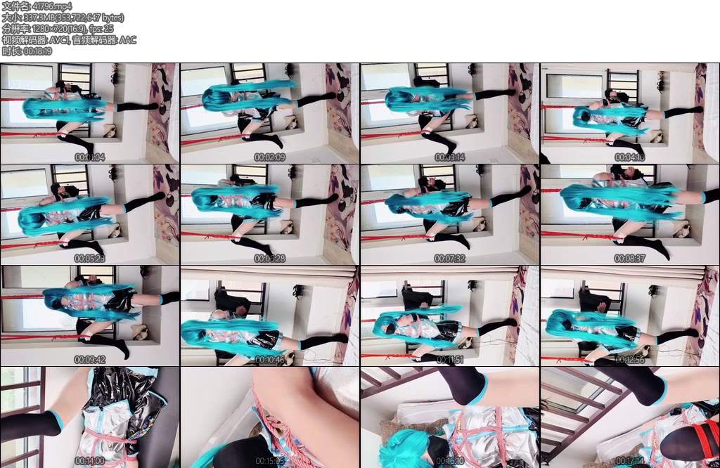 [雪宝日记] 雪儿cos初音漫展结束遭BJ吊缚初体验被玩坏的一天ZDB电击QG谁来拯救可怜弱小又无助的雪儿-丝依依