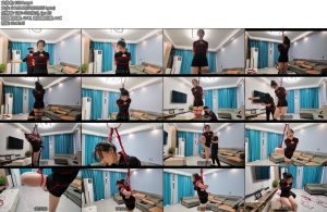 [李大侠] 紫涵红绳单腿吊-丝依依