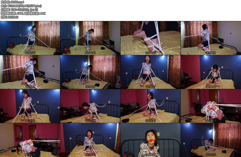 [胜景影视] 被固定在铁床上的空姐-丝依依