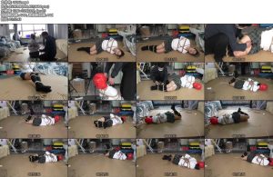 [绳之韵] 眼镜小学妹瑾瑜暗黑游戏（上集）新人艰难的暗黑挑战——眼、耳、口全封，头部双重全包，驷马捆绑-丝依依