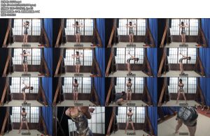 [试炼原创] 倩倩龙门架悬吊踮脚放置被我和客户观察采访-丝依依