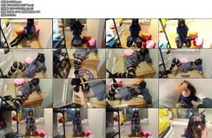 [绳欲club] 非常敏感怕疼的03小姐姐（2）紧缚强g猫耳萌娘油光黑丝全程挣扎呻吟不断内入小玩具X_X-丝依依