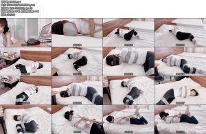 [默示录] 缚艺录 任我行静静的第一次胶带捆绑迷晕之后用银色的宽胶带死死的贴住嘴巴捆绑起来慢慢地挣扎吧-丝依依