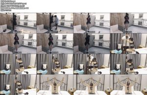 [绿帽学院] 户外捆绑强高 大热天放置忍受 捆绑固定鞭打+防毒面具呼吸+拘束固定强高-丝依依
