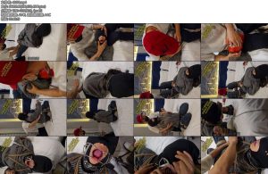 [小黑原创] 00后清纯chu女蒙眼头套胶带包头X_X人形犬牵引爬行最后戴上开口器喂她喝口水-丝依依