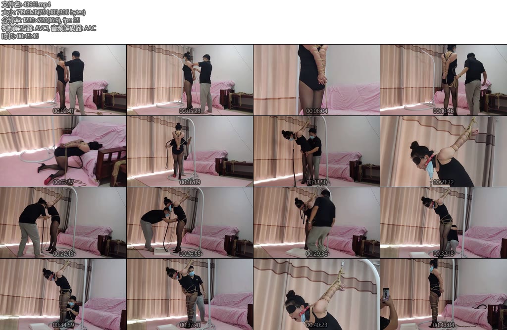 [素人原创] 丰满商场营业员美女丝袜高跟直臂吊绑蒙眼鞭打TJ带大号口夹止不住流口水-丝依依