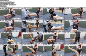 [山鬼原创] 十九岁女大学生被老虎凳束缚挣扎-丝依依