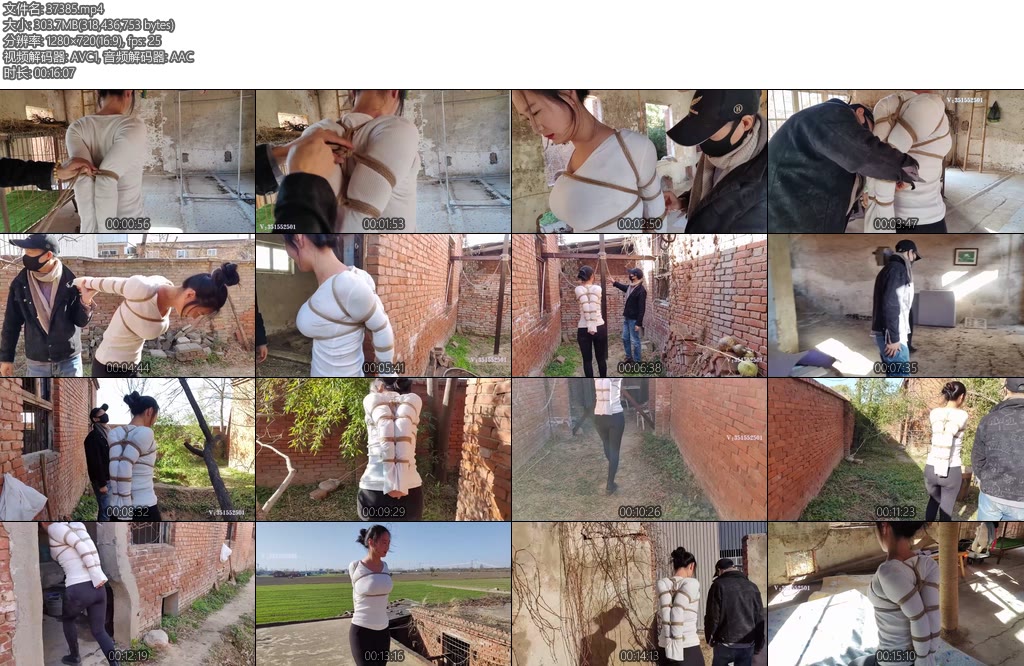 [一绳所爱] 紫涵欧式紧缚参观老房子-丝依依