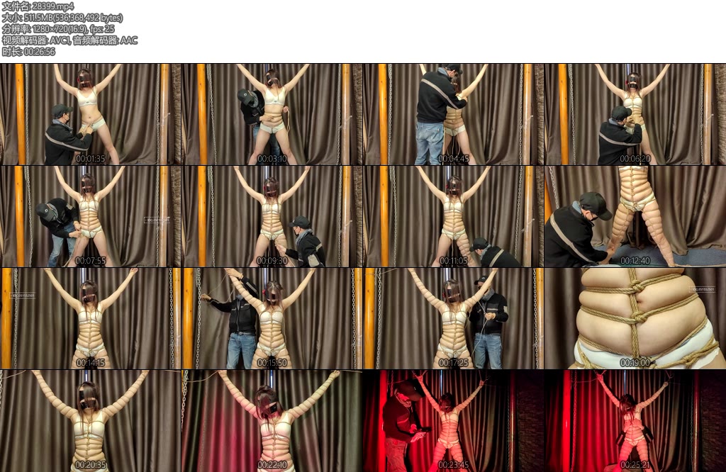 [一绳所爱] 女孩内衣被大字捆绑成米其林-丝依依