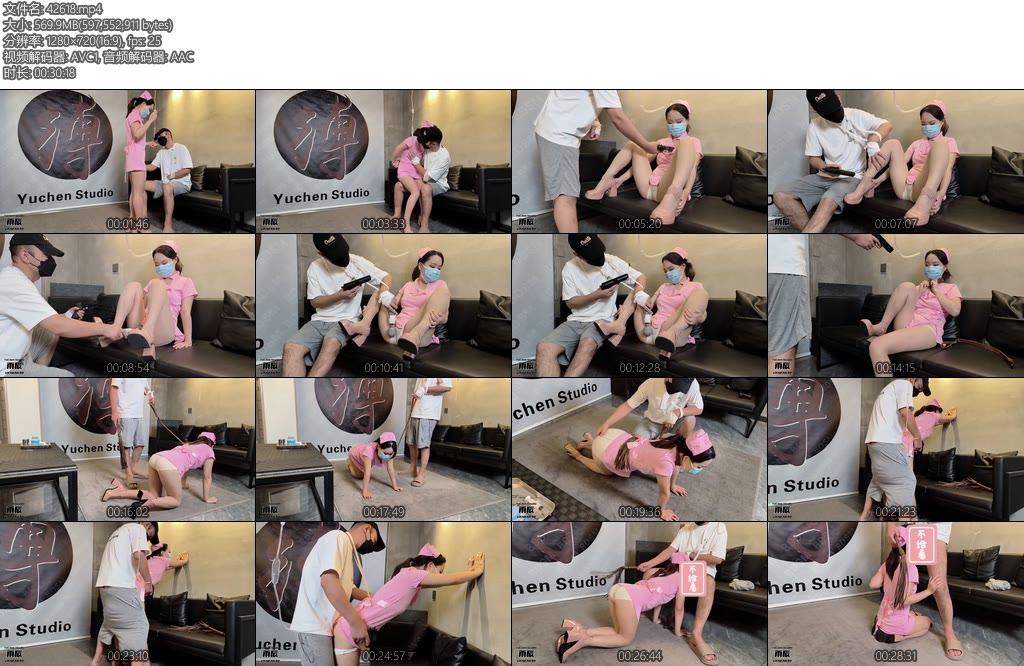 [雨辰原创] 小美护受辱记肉丝高跟护士装口舌侍奉挑逗强制玩弄为爱鼓掌快乐棒加持-丝依依