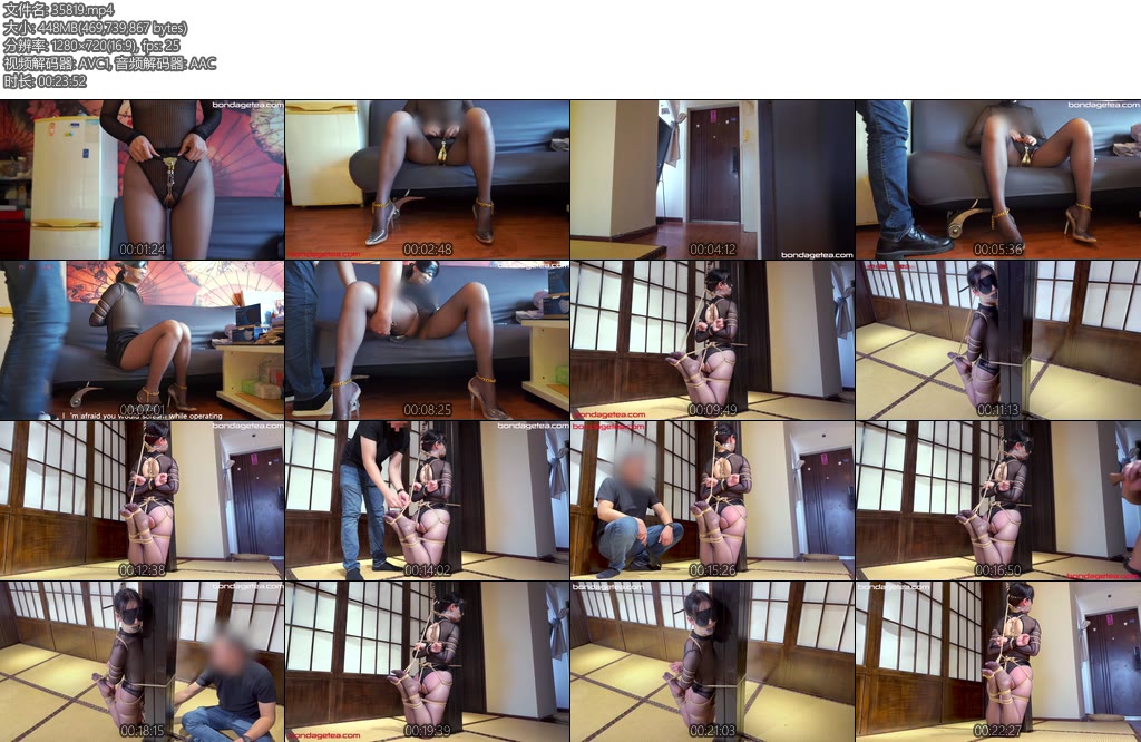 [绳精病] 老公出差被锁上贞操锁的妻子偷偷找锁匠开锁不料沦为锁匠的玩物丈夫担心出差时把妻子一个人留在家里，命令她系上贞操带，-丝依依