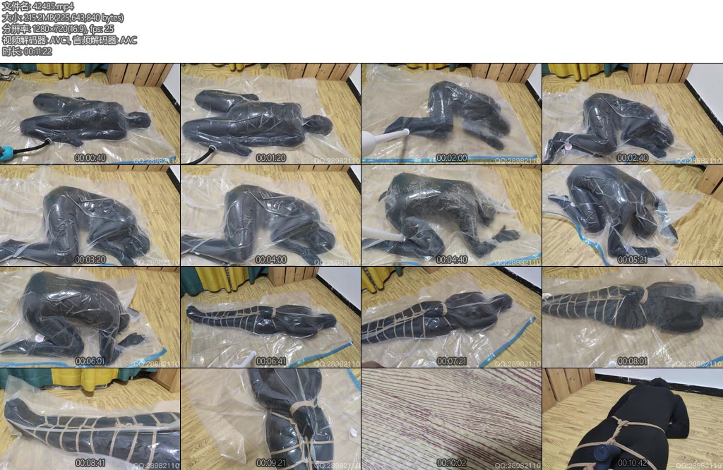 [亚洲绳艺] BGM工作室 全包衣美女真空体验-丝依依