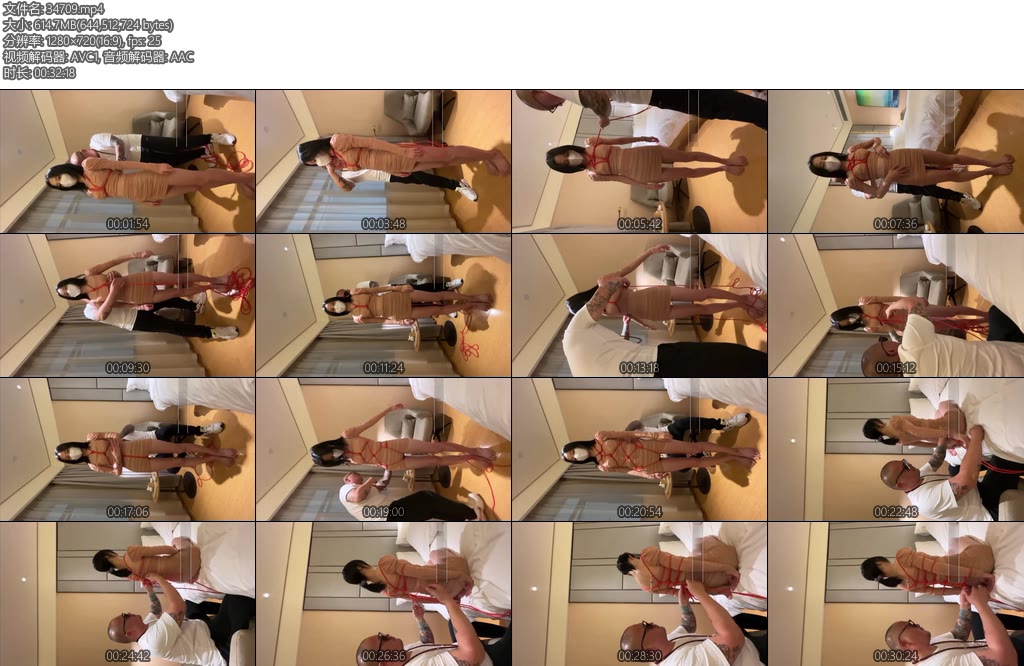 [瓢城摄影] 捆绑三部曲胸缚龟甲后手-丝依依