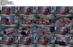 [胜景影视] 驷马拘束器拘束 女M被固定在驷马拘束器上戴着马具型口球一动不能动-丝依依