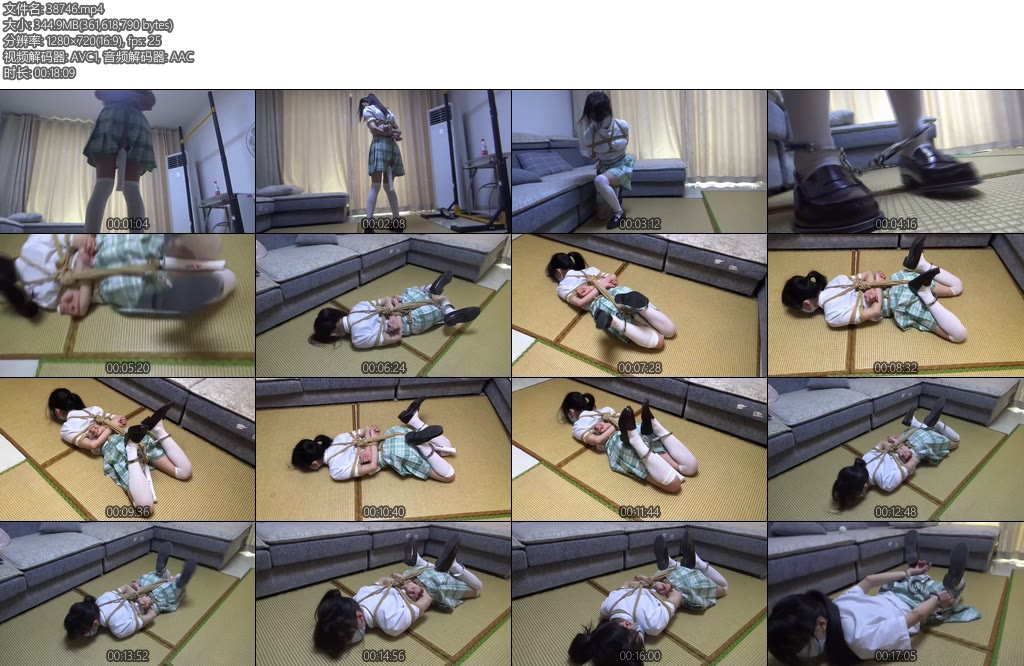 [新月原创] 佳怡工作室琳媚jk白丝小皮鞋股绳脚铐绳艺合体驷马zdb折磨-丝依依