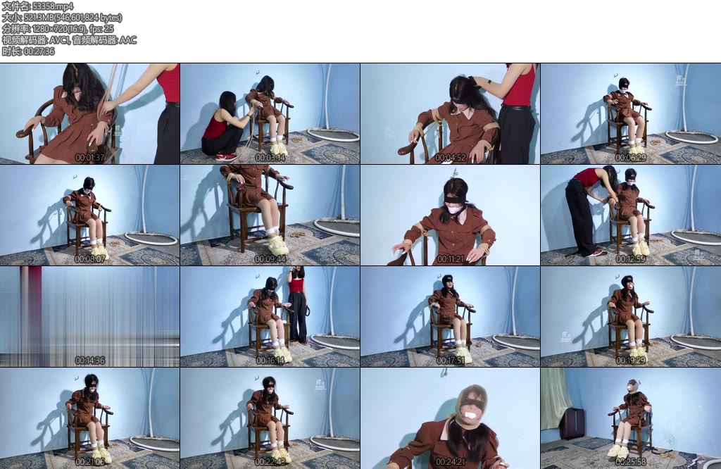 [樱束原创] 新人菜菜初试镜女学生被迷晕绑架勒索捆绑在椅子上醒来后惊慌失措嘴被白袜堵着只能发出呜呜的求救声眼睛被蒙住面前一片漆黑心中害怕极了-丝依依