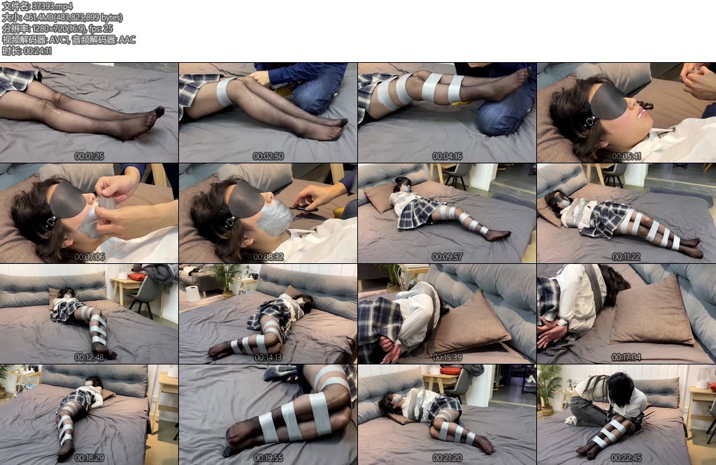 [默示录] 缚艺录小W小W的好友胶带束缚挣脱-丝依依