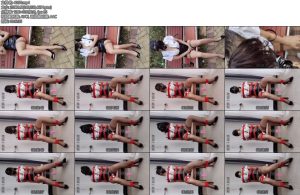 [栗栗子原创] 女秘书狩猎计划（2）户外跟踪公园自嗨捆绑连续十分钟强高放置调教开档棕丝高跟鞋OL女秘书-丝依依