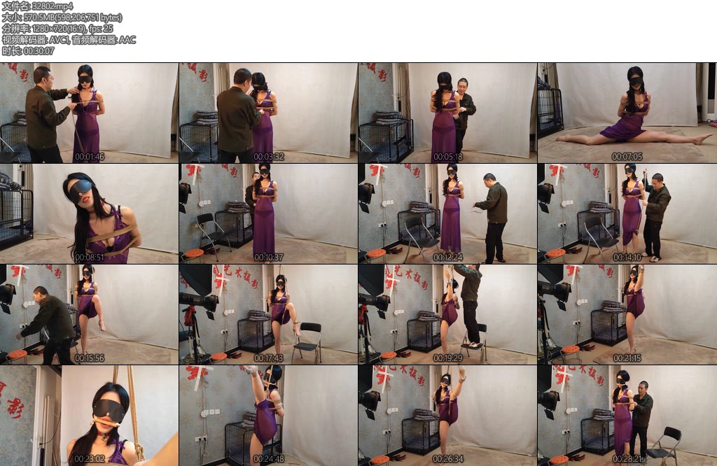 [随心原创] 新人杨羽性感纱衣一字马吊-丝依依