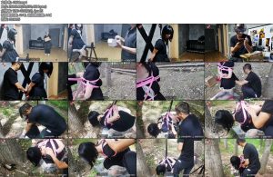 [魔束原创] 户外捆绑灌肠喷射伪娘木马贞操锁灌肠役次元电击灌肠器-丝依依