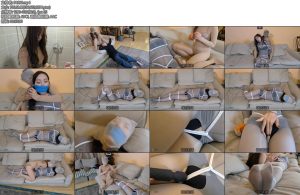 [JS原创] 哈妮夏沐女房主遭变台蒙面女匪入室绑假玩弄尼龙丝袜堵嘴恋足女女棒棒刺激GC-丝依依