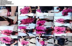 [惩戒学园] 惩戒阿珂（1）暗夜猫娘阿珂战败被俘直立强高反吊TK放置凌辱捂嘴窒吸-丝依依