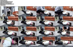 [子衿原创] 晴晴连脖驷马口球放置口水直流-丝依依