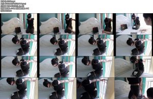 [长颜草] 大胸美女超紧直臂口球放置-丝依依