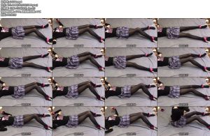 [亚洲绳艺] 女装自己手铐脚款黑丝玩训练器-丝依依