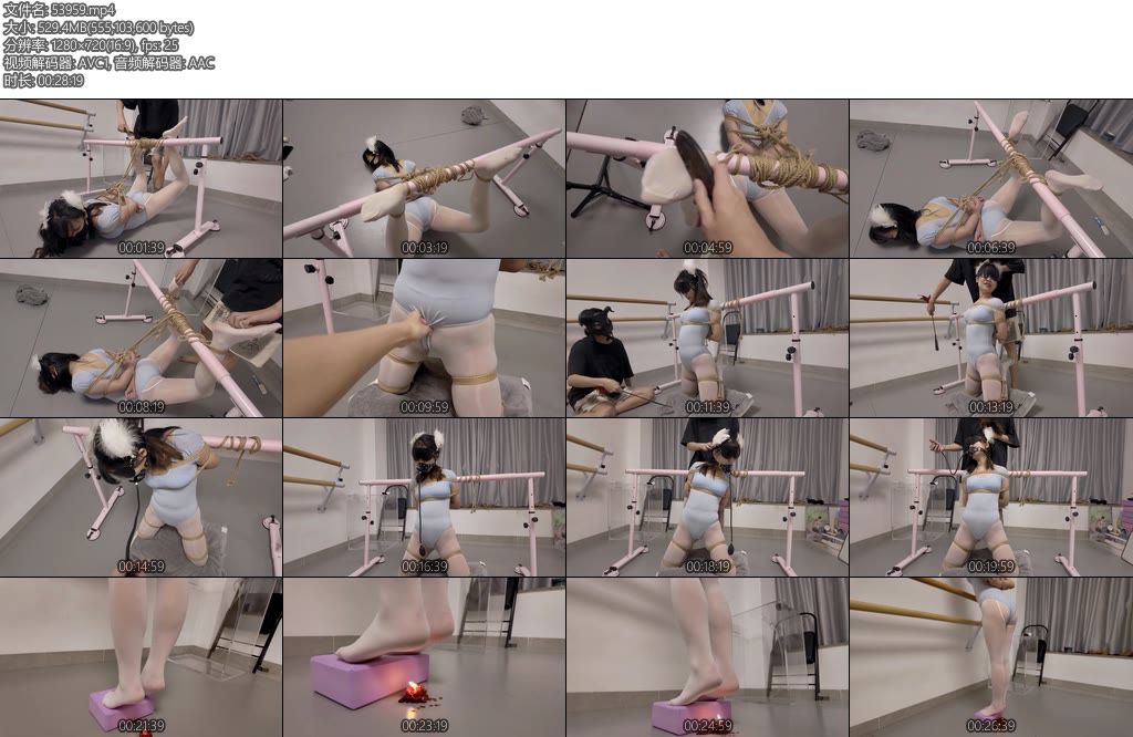 [凛凛蝶] 献身的少女第二集一镜到底极限柔韧驷马折叠-丝依依