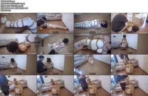 [鹿角与猫爪] 紧缚漫画复刻系列白丝舞蹈服马具口球百米细绳紧缚挣扎驷马缚椅子缚训练器塑料袋套头绳子捆头呼控-丝依依