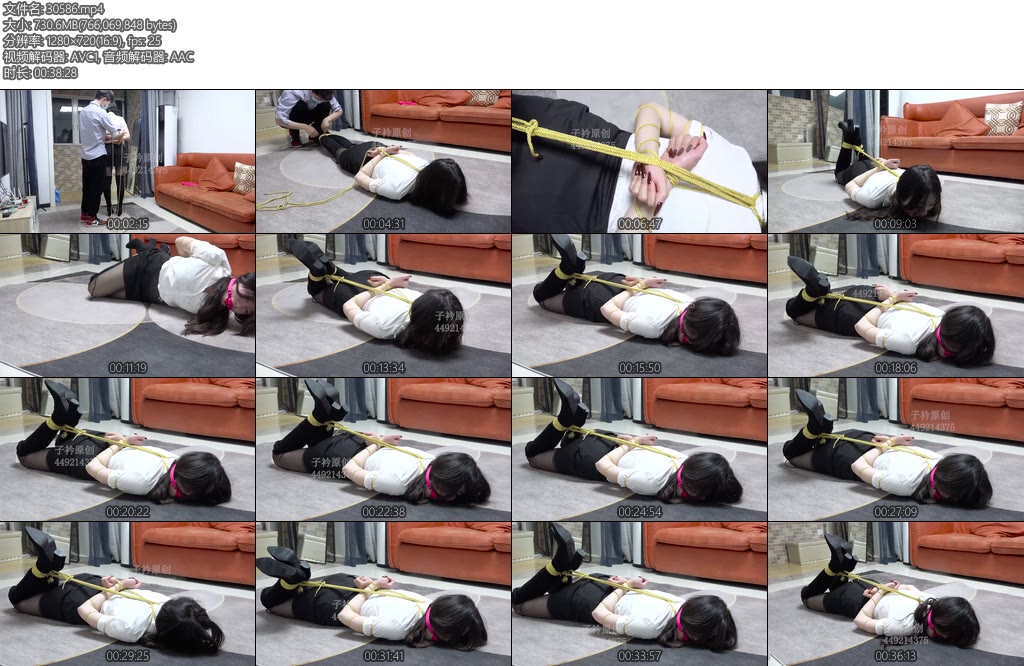 [子衿原创] 妍如五花连脖驷马口球放置-丝依依