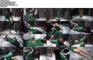 [MJ影视] 猎物密室~梓琪新年佳作 美女琪琪家中劫持弄到密室紧缚驷马-丝依依