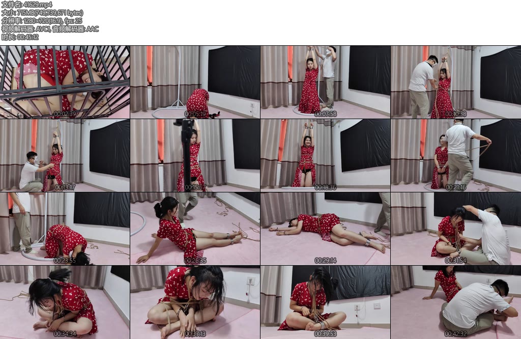 [墨雨原创] 第2部174身高小姐姐体验带重金属手铐脚镣吊缚展示光脚白嫩丫子爬进笼中弯曲被迫艰难姿势-丝依依