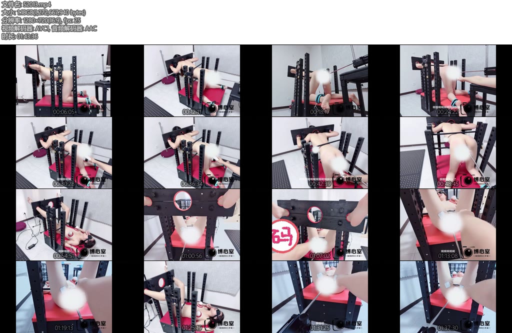 [缚心室] 80多斤女学生的拘束架体验两种不同姿势玩法扭着屁股求被玩无口球全程浪叫连续两小时无数次GC直到失去意识-丝依依