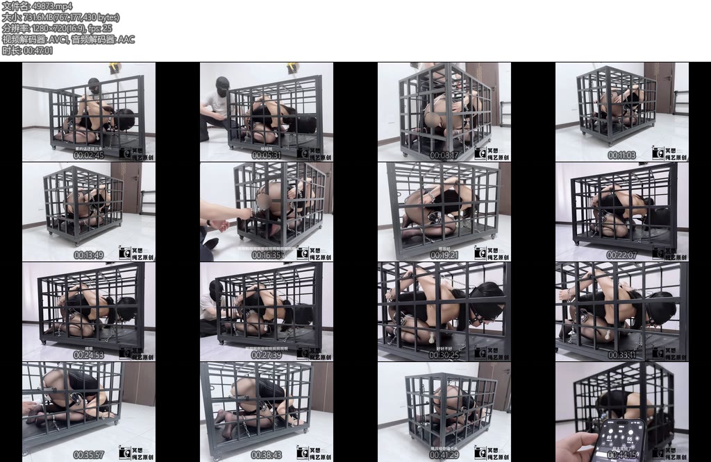 [冥想原创] 完美复刻house of gord兔笼第七期肛钩鼻钩折磨话痨少女被堵着嘴还一直哼唧嘴上一直不服郊狼和AV棒折磨到服气-丝依依