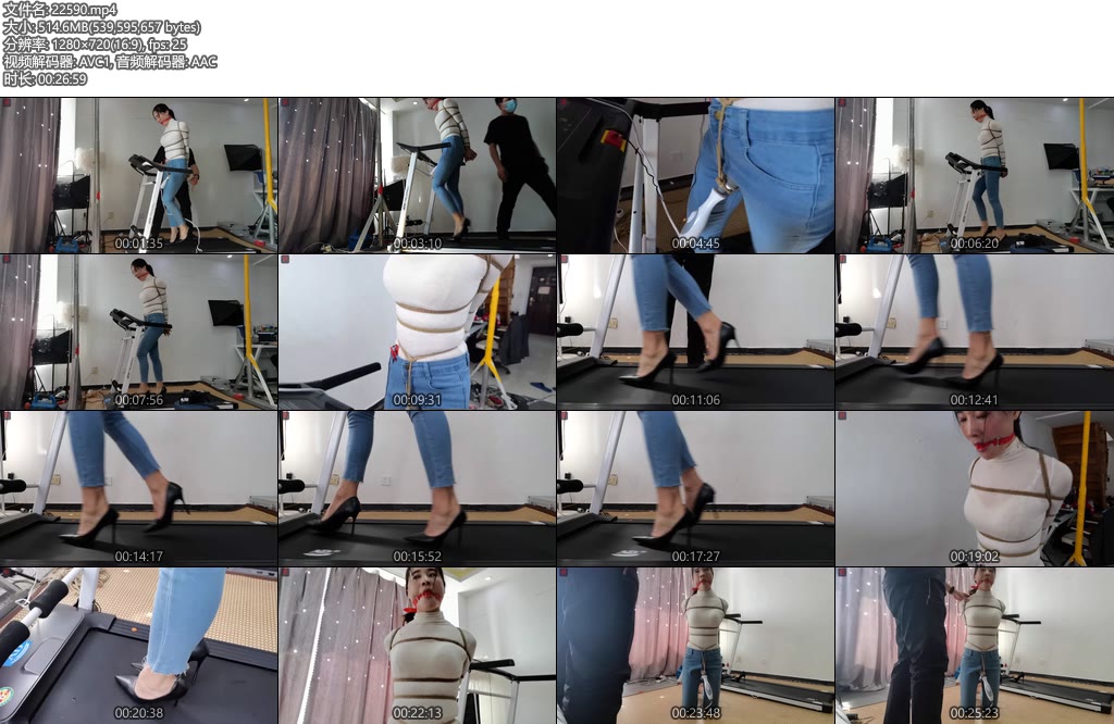 [绳之韵] 菲菲绳模的正确健身方式（下集）股绳固定强力棒，3档速度，累到发抖，汗水、口水直流-丝依依