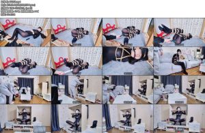[亚洲绳艺] 抓获皮衣搜查官调教成M女带回家猛猛调教-丝依依