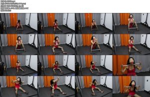 [胜景影视] 女M的囚枷不锈钢枷拘束固定-丝依依