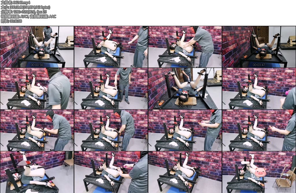 [飞天原创] 把雅思禁锢在拘束架上随边玩-丝依依