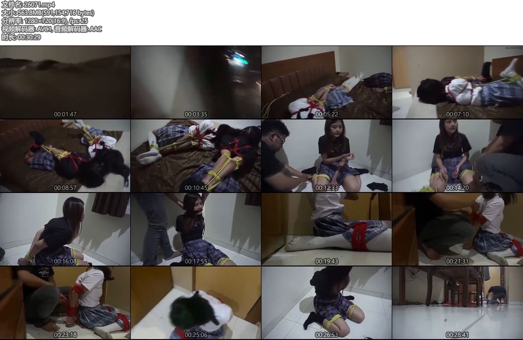 [亚洲绳艺] 两个女孩被绑架带回酒店玩放学后两个女孩被下了药被带走上了车美女捆绑在一起彼此试图挣脱-丝依依