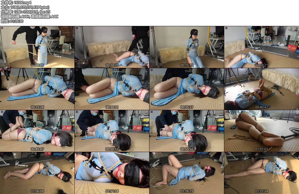 [绳之韵] 丰乳肥臀俏少妇子曼试镜 丁字裤、肉丝、透明旗袍，一步到位的重口试镜-丝依依