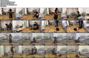 [新月原创] 玉箫自缚系带着头套口球凭手感盲眼自缚后被入室加绑玩弄纯厚黑裤袜太赞了-丝依依