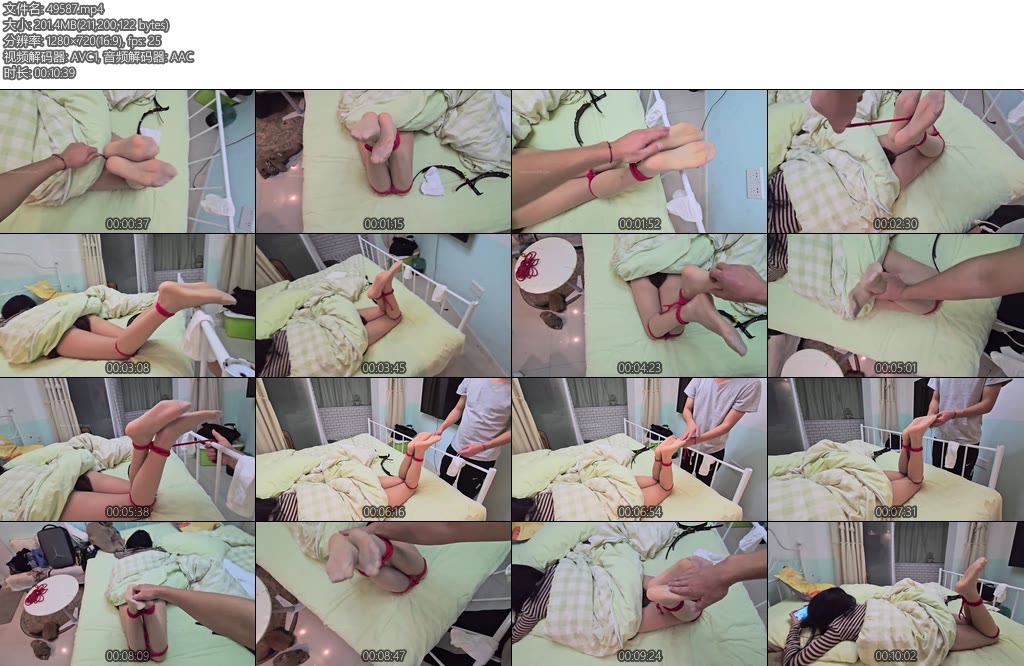 [那年原创] 玩游戏的她被捆着玩丝袜脚-丝依依